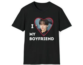 I Love My Boyfriend Jungwon Kpop Merch Unisex Softstyle Tee