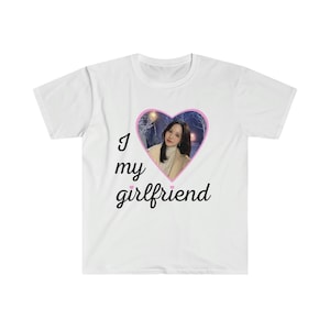 I Love My Girlfriend Mina Kpop Merch Unisex Softstyle Tee Twice Tour Shirt White