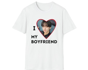 I Love My Boyfriend Jungwon Kpop Merch Unisex Softstyle Tee