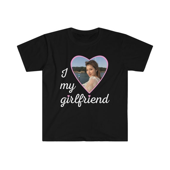 I Love My Girlfriend Sana Kpop Merch Unisex Softstyle Tee Twice Tour Shirt  Black 