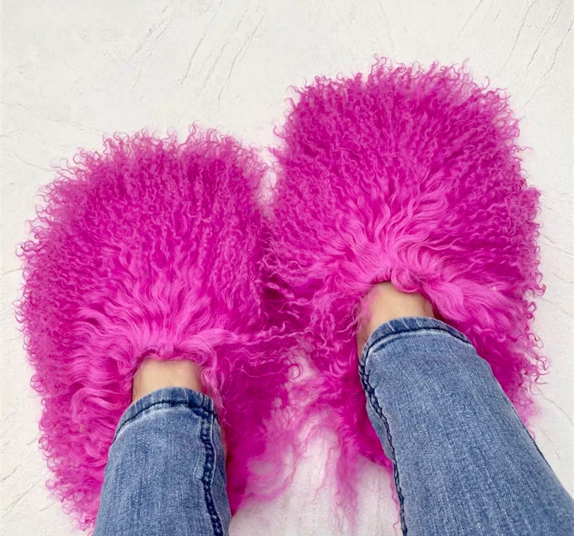 custom fluffy slides