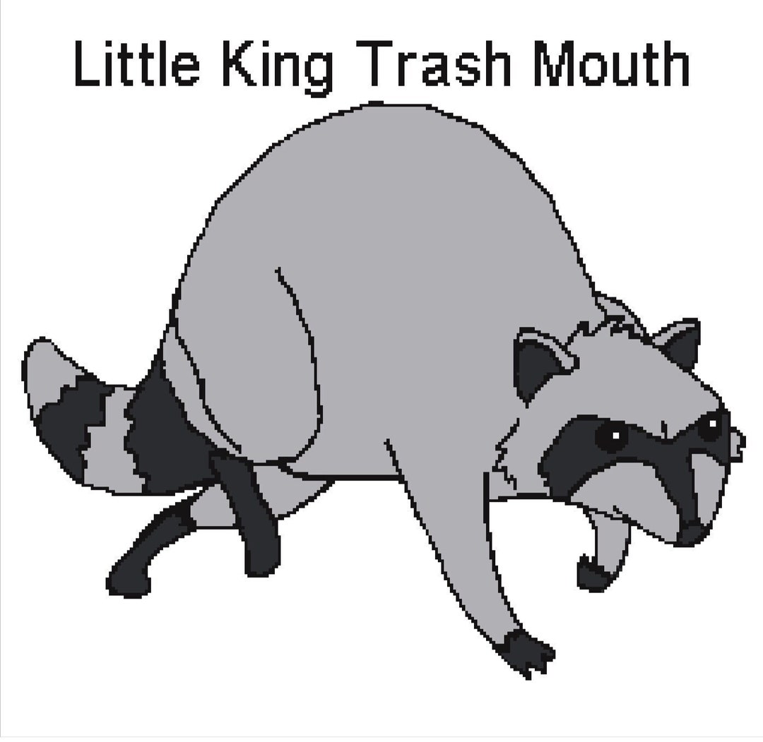 Little King Trash Mouth Cross Stitch Pattern Etsy