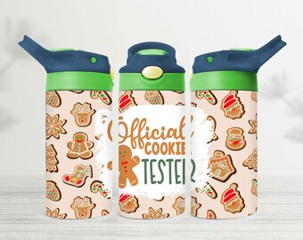 Christmas Sippy Cup Tumbler Wrap: Cookie Tester Design (Digital Download)