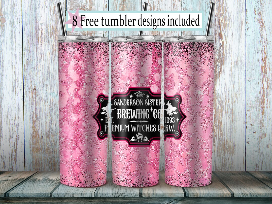 20 Oz Skinny Tumbler Wrap Png Premium Witches Brew Design - Etsy
