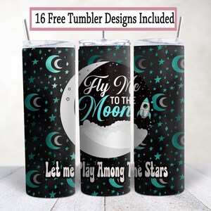 20 Oz Skinny Tumbler Shoot for the Moon Even If You Miss You'll ...