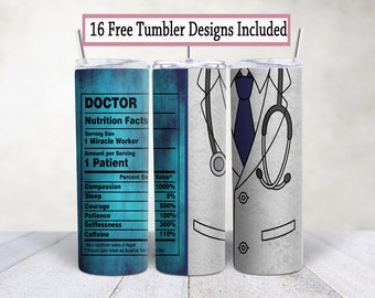 Doctor Tumbler Wrap: Nutrition Facts Design (Digital Download)