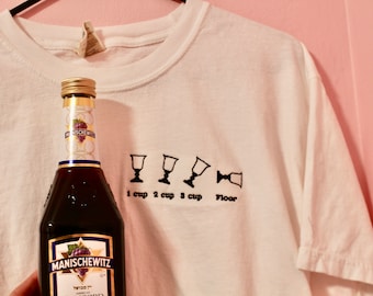 Funny Passover Seder T-Shirt, Four Cups of Wine