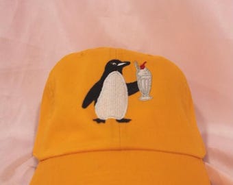Penguins Milkshake Hat, Pittsburgh Hockey Fan Cap, Adjustable 47 Brand