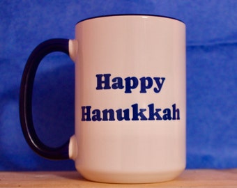 Hanukkah/Chanukah mug, Hanukkah gift, Hanukkah, Jewish, Jewish Holiday