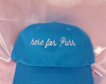 Here for Purr, Carolina Panthers fan hat