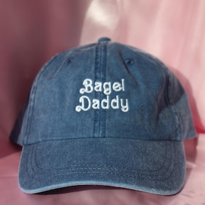 Bagel Daddy hat, bagels, foodie, gift idea, Jewish gift, bagel merch