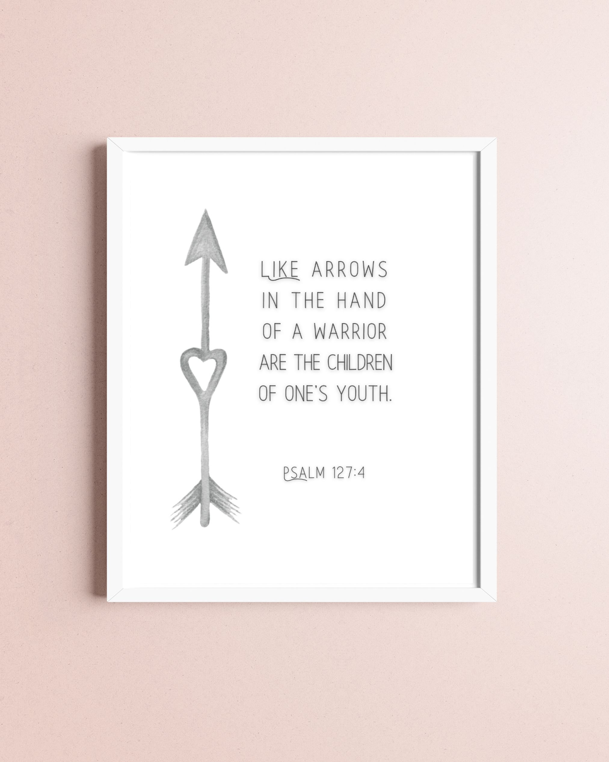 Psalm 127:4 Like Arrows in the Hands of a Warrior Are the Children of ...