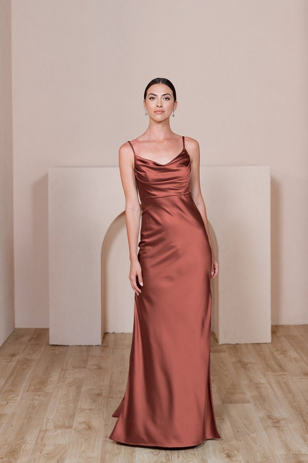 Cinnamon Rose Bridesmaid Dress Etsy