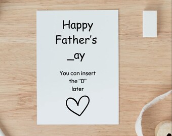 dirty fathers Day card | Card For husband | card for him | Fathers Day card | dad card | card for boyfriend
