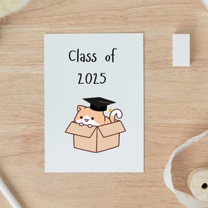 Clase de 2025, tarjeta de felicitaciones por graduación, nuevo trabajo o ascenso, tarjeta de aliento de bien hecho, regalo de logro, orgulloso de ti