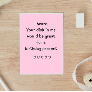 Schmutzige Geburtstagskarte für ihn, Raunchy Geburtstagskarte für Mann, Freund Geburtstagskarte, Wortspielkarte, Geburtstagsgeschenk, Jubiläumskarte