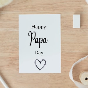 Happy Papa Day, Card For Papa On Father's Day, Granddad Father's Day Card, Gift For Papa, Papa Card, Father's Day, Card For grandfathers