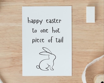 Dirty Easter Funny Adult Easter Card | Dirty Spring Holiday Card Easter Candy For Husband For Wife For Boyfriend For Girlfriend FWB Card