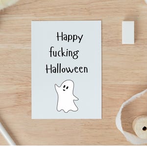 Carte d'Halloween pour lui, carte d'Halloween pour amis, carte d'Halloween pour petit ami, carte d'Halloween, cadeau d'Halloween, cartes d'Halloween