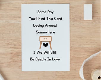 Tarjeta de aniversario para novio, Tarjeta de aniversario divertida para ella, Tarjeta de aniversario de él, Tarjeta divertida para novia, Aniversario para él
