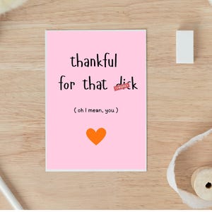 Carte de Thanksgiving sale pour lui, carte de Thanksgiving Love torride pour mari, carte d'amour de petit ami, carte de jeu de mots, cadeau de petit ami, carte de thanksgiving