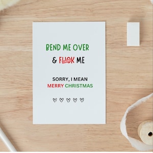 Christmas Card for Husband | Husband Christmas Card | Raunchy Christmas Card | Christmas Card for Boyfriend | Christmas Card Boyfriend