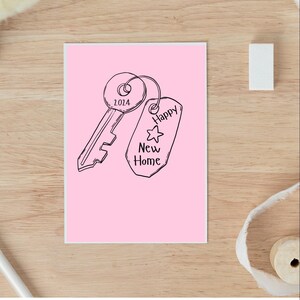 Carte pour maison neuve, Carte de pendaison de crémaillère, Cadeau pour une nouvelle maison, Carte pour le jour du déménagement, Cadeau pour agent immobilier, Cadeau de félicitations pour une nouvelle maison, Nouveau départ 2024