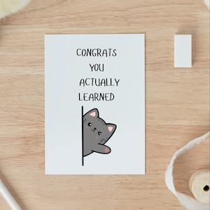 Clase de 2025, tarjeta de felicitaciones por graduación, nuevo trabajo o ascenso, tarjeta de aliento de bien hecho, regalo de logro, orgulloso de ti