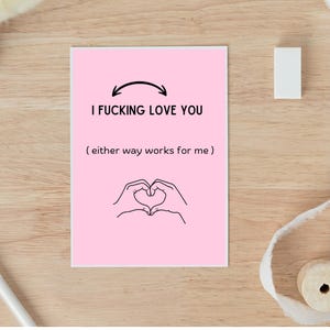 Cartão de amor de aniversário para ele, cartão de amor atrevido para marido, cartão de amor de namorado, cartão de trocadilho, presente de namorado, cartão de aniversário