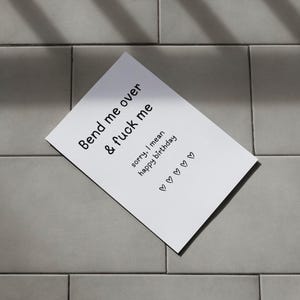 Carte d'anniversaire sale pour lui, carte d'anniversaire torride pour mari, carte d'anniversaire petit ami, cadeau d'anniversaire, cartes d'anniversaire pour petit ami image 4