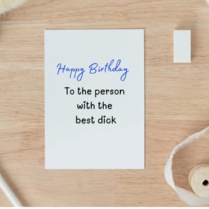 Cartão de aniversário para ele, cartão de aniversário atrevido para marido, cartão de aniversário para namorado, cartão de trocadilho, presente de aniversário, cartão de aniversário