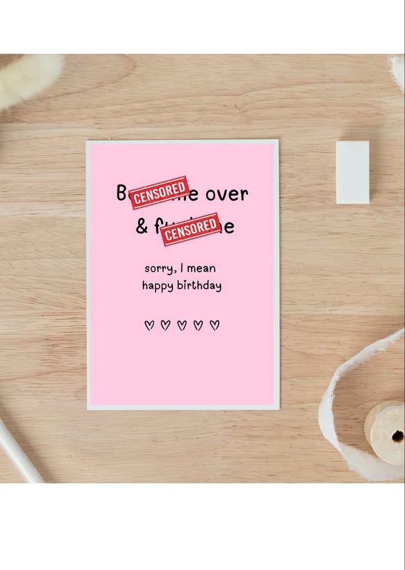 Carte d'anniversaire sale pour lui, carte d'anniversaire torride pour mari, carte d'anniversaire petit ami, cadeau d'anniversaire, cartes d'anniversaire pour petit ami image 2