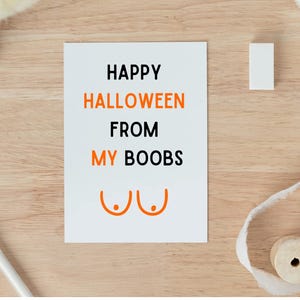 Carte d'Halloween sale pour lui, carte d'Halloween torride d'amour pour mari, carte d'amour de petit ami, carte de jeu de mots, cadeau de petit ami, carte d'halloween