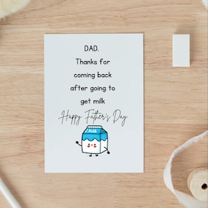 Tarjeta divertida del Día del Padre. Regalo divertido del primer Día del Padre de una hija. Tarjeta del primer Día del Padre. Regalo del Día del Padre para un padrastro. Regalo del Día del Padre para un hijo.