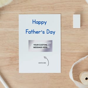 Create Your Own Surprise Scratch Card for Him or Her, Birthday Surprise Present, Gold Heart Scratch Card, Dad Scratch Card, Surprise Gift