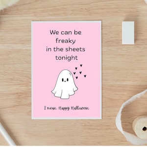 Cartão de Halloween sujo para ele, cartão de Halloween de amor atrevido para marido, cartão de amor de namorado, cartão de trocadilho, presente de namorado, cartão de Halloween