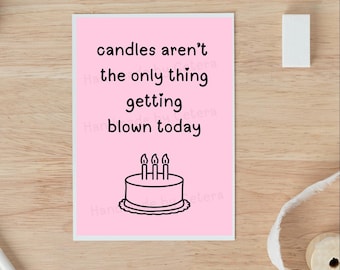 Carte d'anniversaire sale pour lui, carte d'anniversaire torride pour mari, carte d'anniversaire de petit ami, carte de jeu de mots, cadeau d'anniversaire, carte d'anniversaire