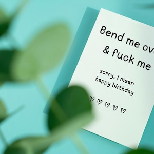 Carte d'anniversaire sale pour lui, carte d'anniversaire torride pour mari, carte d'anniversaire petit ami, cadeau d'anniversaire, cartes d'anniversaire pour petit ami image 6