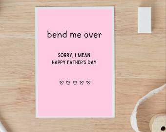 Tarjeta picante del Día del Padre / Tarjeta para esposo / Tarjeta para él / Tarjeta del Día del Padre / Tarjeta para papá / Tarjeta para novio