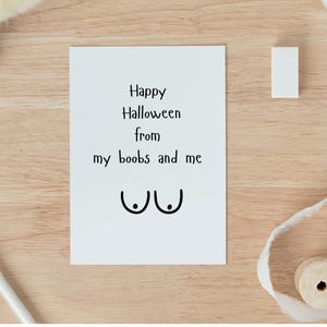 Cartão de Halloween sujo para ele, cartão de Halloween de amor atrevido para marido, cartão de amor de namorado, cartão de trocadilho, presente de namorado, cartão de Halloween