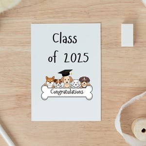 Clase de 2025, tarjeta de felicitaciones por graduación, nuevo trabajo o ascenso, tarjeta de aliento de bien hecho, regalo de logro, orgulloso de ti