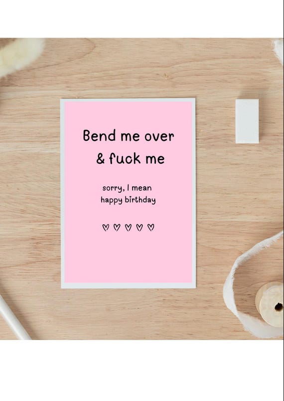 Dirty Birthday Card for Him, Raunchy Birthday Card for Husband, Boyfriend Birthday Card, Birthday Gift, Birthday Cards for boyfriend