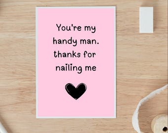 Carte d'amour d'anniversaire pour lui, carte d'amour torride pour mari, carte d'amour de petit ami, carte de jeu de mots, cadeau de petit ami, carte d'anniversaire