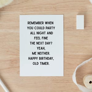 Funny Birthday Card for Him, Funny Birthday Card for Her, Birthday Card for Friend, Sarcastic Birthday Card, Cheeky Greeting Card,