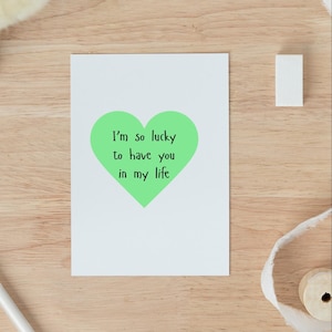 Carte sale Saint-Patrick, carte trèfle à quatre feuilles, jolie carte pour mari, carte pour lui, carte trèfle, carte sale pour lui, cadeaux pour lui