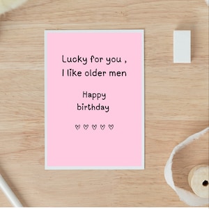 Geburtstagskarte für ihn, Raunchy Geburtstagskarte für Mann, Freund Geburtstagskarte, Wortspielkarte, Geburtstagsgeschenk, Jubiläumskarte