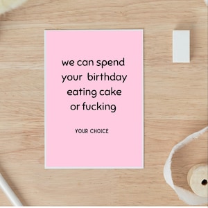Carte d'anniversaire pour lui, carte d'anniversaire torride pour mari, carte d'anniversaire de petit ami, carte de jeu de mots, cadeau d'anniversaire, carte d'anniversaire