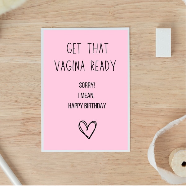 Dirty Birthday Card for Wife - Etsy