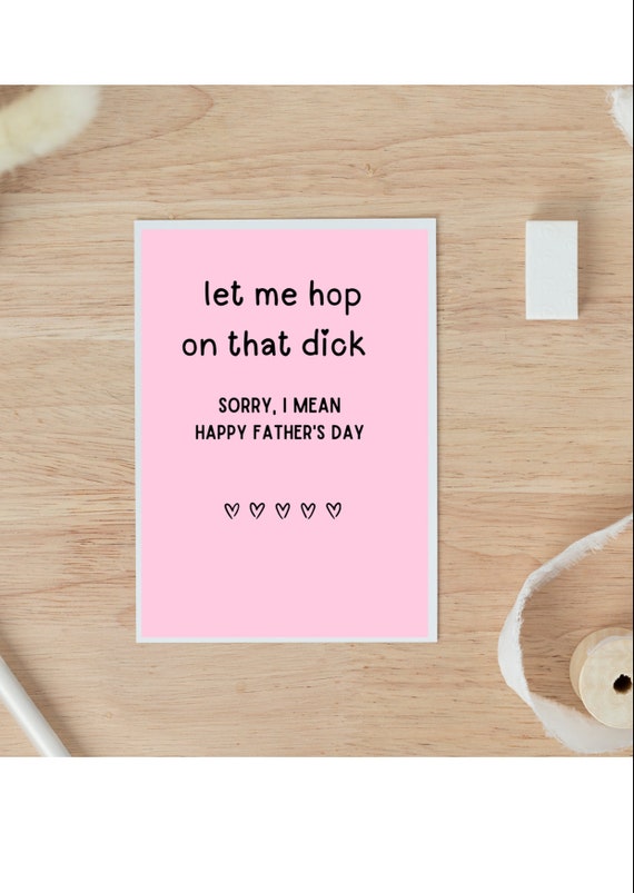 dirty fathers Day card | Card For husband | card for him | Fathers Day card | dad card | card for boyfriend