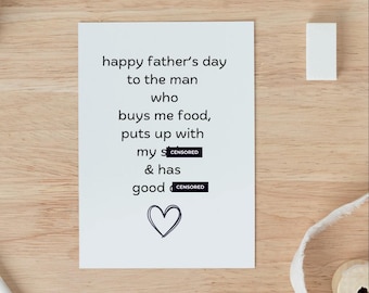 dirty fathers Day card | Card For husband | card for him | Fathers Day card | dad card | card for boyfriend